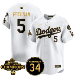 LA Dodgers - World Series Champions 2024/Fernando Valenzuela Memorial Jersey - All Stitched N1 by Los Angeles Dodgers
