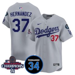 LA Dodgers - World Series Champions 2024/Fernando Valenzuela Memorial Jersey - All Stitched N1 by Los Angeles Dodgers