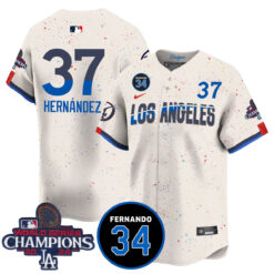 LA Dodgers - World Series Champions 2024/Fernando Valenzuela Memorial Jersey - All Stitched N1 by Los Angeles Dodgers