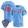 CHC Blue Alternate Vapor Premier Limited Custom Jersey - All Stitched by Chicago Cubs