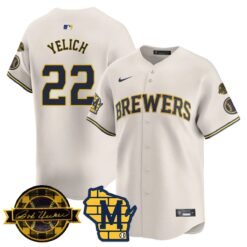 MIL 2026 Limited Jersey - Bob Uecker Patch - All Stitched by Milwaukee Brewers
