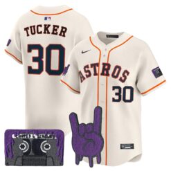 HOU DJ Screw Patch Vapor Premier Limited Jersey - All Stitched by Houston Astros
