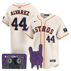 HOU DJ Screw Patch Vapor Premier Limited Jersey - All Stitched by Houston Astros