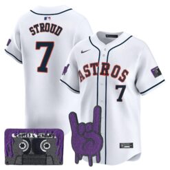 HOU DJ Screw Patch Vapor Premier Limited Jersey - All Stitched by Houston Astros