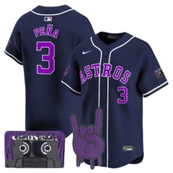 HOU DJ Screw Patch Vapor Premier Limited Jersey - All Stitched by Houston Astros