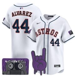 HOU DJ Screw Patch Vapor Premier Limited Jersey - All Stitched by Houston Astros