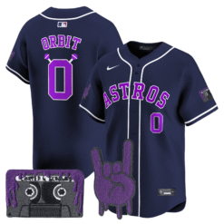 HOU DJ Screw Patch Vapor Premier Limited Jersey - All Stitched by Houston Astros
