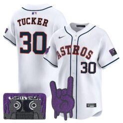 HOU DJ Screw Patch Vapor Premier Limited Jersey - All Stitched by Houston Astros