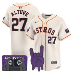 HOU DJ Screw Patch Vapor Premier Limited Jersey - All Stitched by Houston Astros