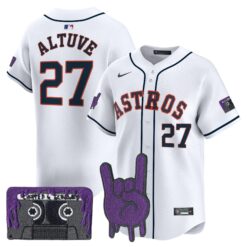 HOU DJ Screw Patch Vapor Premier Limited Jersey - All Stitched by Houston Astros