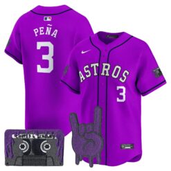 HOU DJ Screw Patch Vapor Premier Limited Jersey - All Stitched by Houston Astros