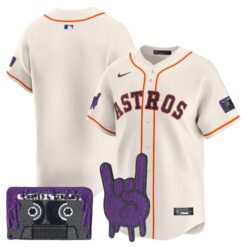 HOU DJ Screw Patch Vapor Premier Limited Jersey - All Stitched by Houston Astros
