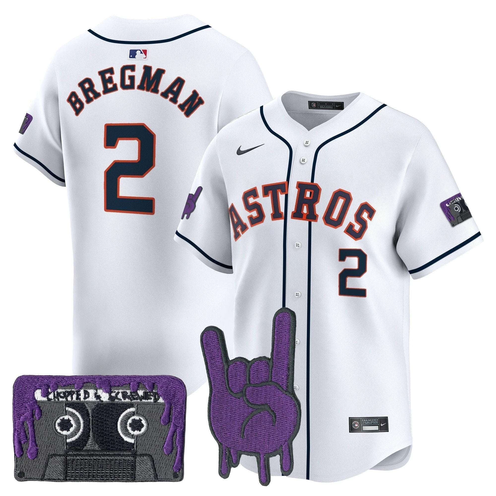 HOU DJ Screw Patch Vapor Premier Limited Jersey - All Stitched by Houston Astros