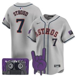 HOU DJ Screw Patch Vapor Premier Limited Jersey - All Stitched by Houston Astros