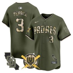 Padres Armed Forces Day Vapor Premier Limited Jersey - All Stitched by Digigearus