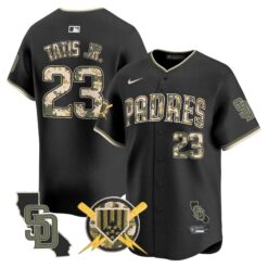 Padres Armed Forces Day Vapor Premier Limited Jersey - All Stitched by Digigearus