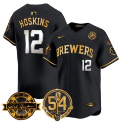 MIL 'Bob Uecker - 54 Seasons for Brewers' Vapor Premier Limited Jersey - All Stitched -N1 by Milwaukee Brewers