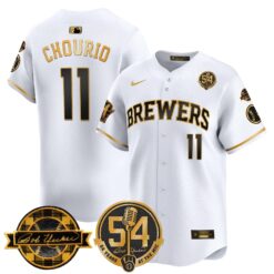 MIL 'Bob Uecker - 54 Seasons for Brewers' Vapor Premier Limited Jersey - All Stitched -N1 by Milwaukee Brewers