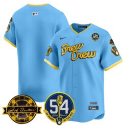 MIL 'Bob Uecker - 54 Seasons for Brewers' Vapor Premier Limited Jersey - All Stitched -N1 by Milwaukee Brewers