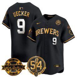 MIL 'Bob Uecker - 54 Seasons for Brewers' Vapor Premier Limited Jersey - All Stitched -N1 by Milwaukee Brewers