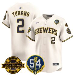 MIL 'Bob Uecker - 54 Seasons for Brewers' Vapor Premier Limited Jersey - All Stitched -N1 by Milwaukee Brewers