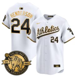OAK 125th Anniversary Patch Vapor Premier Limited Jersey - All Stitched by Oakland Athletics