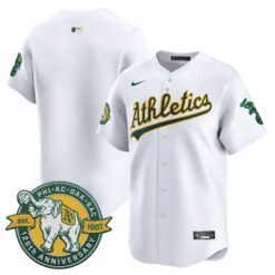 OAK 125th Anniversary Patch Vapor Premier Limited Jersey - All Stitched by Oakland Athletics