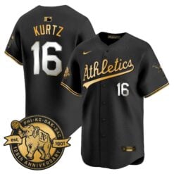 OAK 125th Anniversary Patch Vapor Premier Limited Jersey - All Stitched by Oakland Athletics