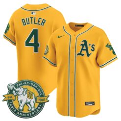 OAK 125th Anniversary Patch Vapor Premier Limited Jersey - All Stitched by Oakland Athletics