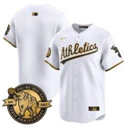 OAK 125th Anniversary Patch Vapor Premier Limited Jersey - All Stitched by Oakland Athletics