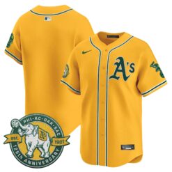 OAK 125th Anniversary Patch Vapor Premier Limited Jersey - All Stitched by Oakland Athletics