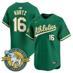 OAK 125th Anniversary Patch Vapor Premier Limited Jersey - All Stitched by Oakland Athletics