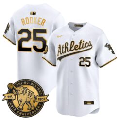 OAK 125th Anniversary Patch Vapor Premier Limited Jersey - All Stitched by Oakland Athletics