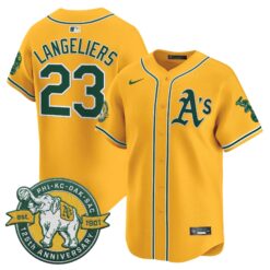 OAK 125th Anniversary Patch Vapor Premier Limited Jersey - All Stitched by Oakland Athletics