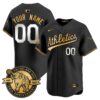 OAK 125th Anniversary Patch Vapor Premier Limited Custom Jersey - All Stitched by Oakland Athletics