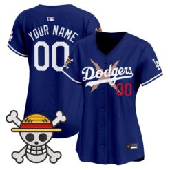 LAD x One Piece Vapor Premier Limited Custom Jersey - Stitched by Los Angeles Dodgers