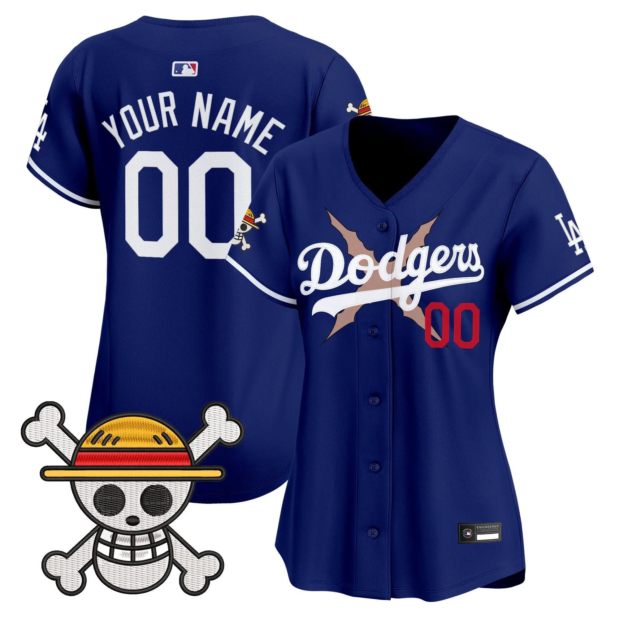LAD x One Piece Vapor Premier Limited Custom Jersey - Stitched by Los Angeles Dodgers