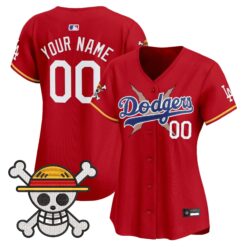 LAD x One Piece Vapor Premier Limited Custom Jersey - Stitched by Los Angeles Dodgers