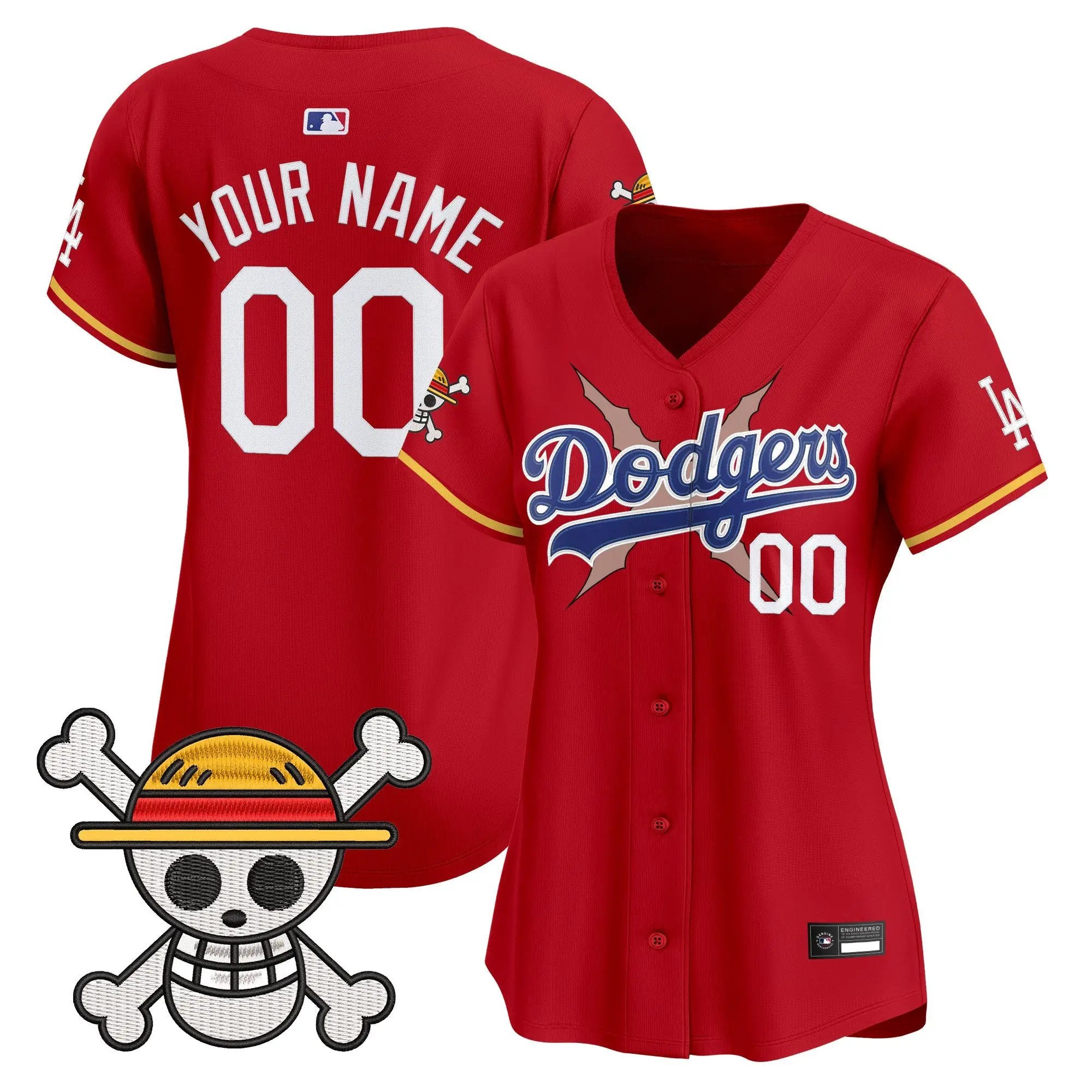 LAD x One Piece Vapor Premier Limited Custom Jersey - Stitched by Los Angeles Dodgers