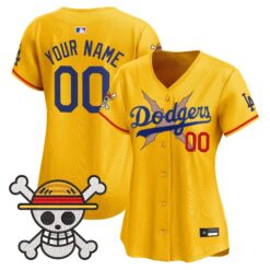 LAD x One Piece Vapor Premier Limited Custom Jersey - Stitched by Los Angeles Dodgers