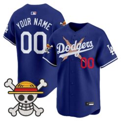 LAD x One Piece Vapor Premier Limited Custom Jersey - Stitched by Los Angeles Dodgers