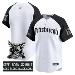 PIT 'Gothic Steel City Edition' Vapor Premier Limited Jersey - All Stitched by Pittsburgh Pirates