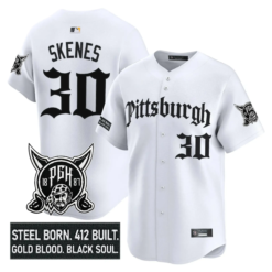 PIT 'Gothic Steel City Edition' Vapor Premier Limited Jersey - All Stitched by Pittsburgh Pirates