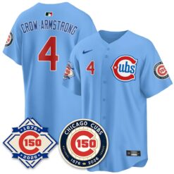 CHC Vapor Limited Gold Jersey - 150th Anniversary - All Stitched by Chicago Cubs
