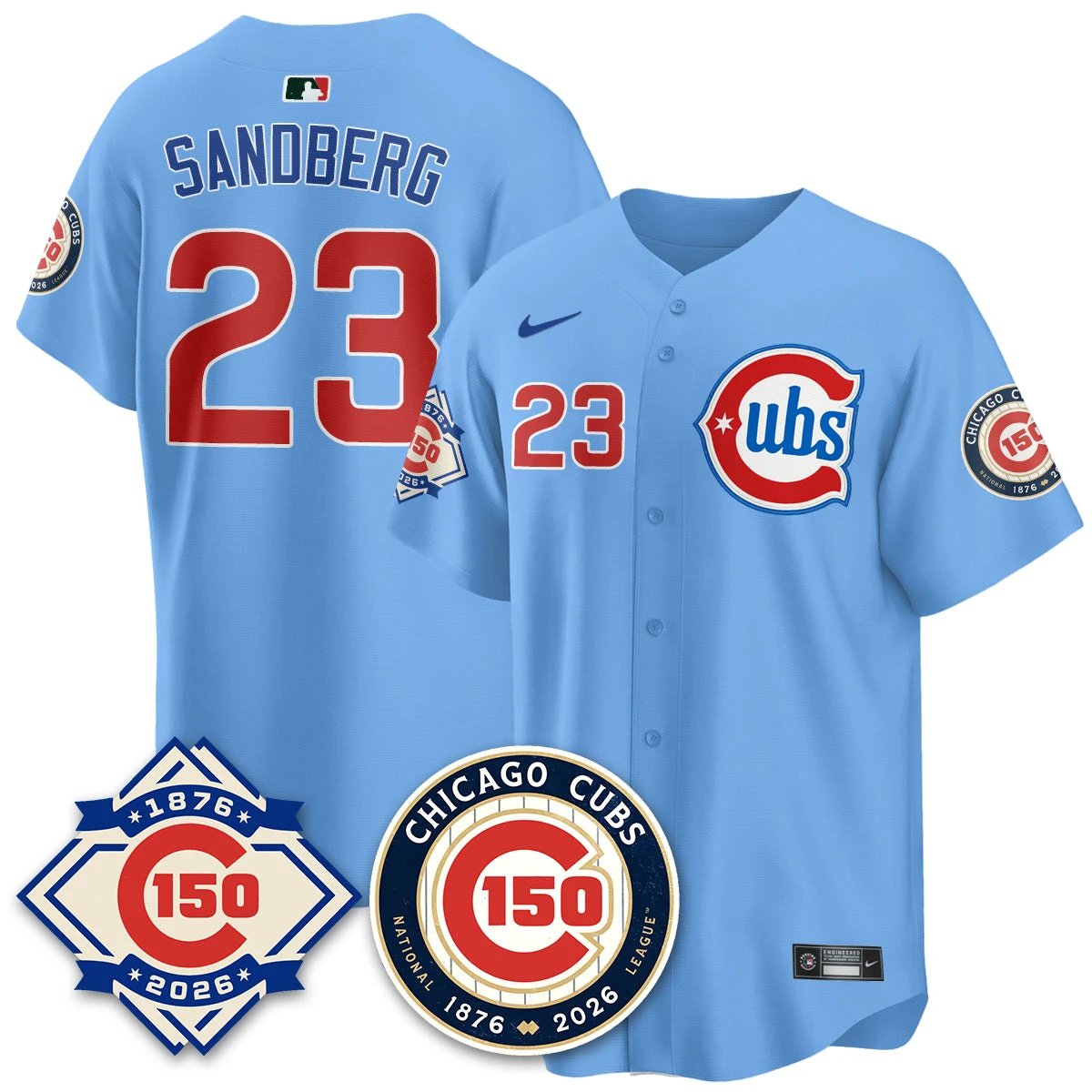 CHC Vapor Limited Gold Jersey - 150th Anniversary - All Stitched by Chicago Cubs