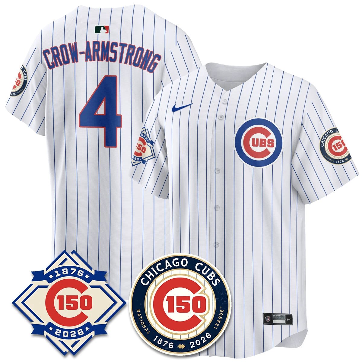 CHC Vapor Limited Gold Jersey - 150th Anniversary - All Stitched by Chicago Cubs