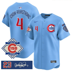 CHC Limited Jersey - 150th Anniversary & 'Ryno' Tribute Patch - All Stitched by Chicago Cubs