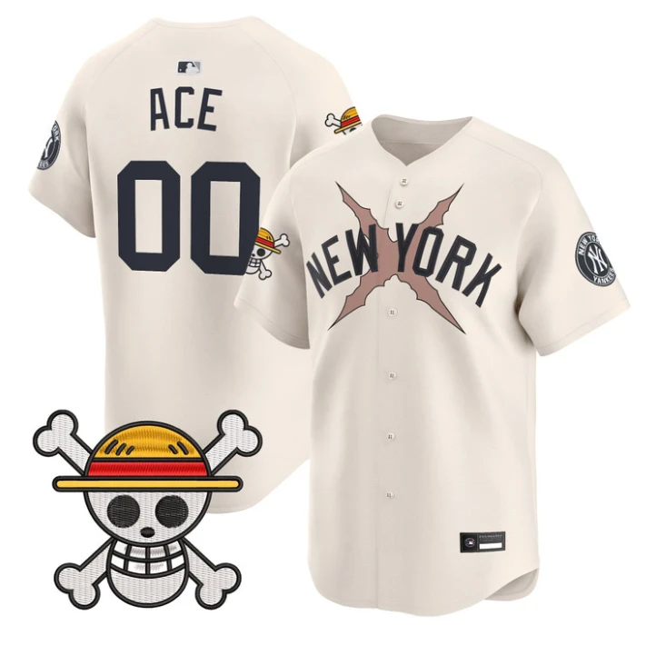 Ace Jersey #00 Yankees One Piece Vapor Premier Stitched by My Store