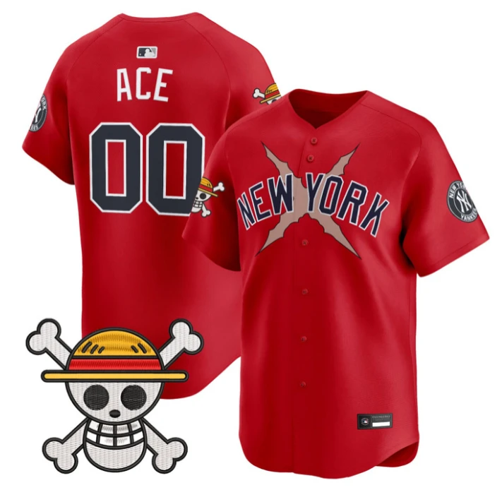 Ace Jersey #00 Yankees One Piece Vapor Premier Stitched by My Store