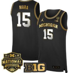 Aday Mara Jersey #15 Michigan Wolverines 2026 National Champions Stitched by My store basketball